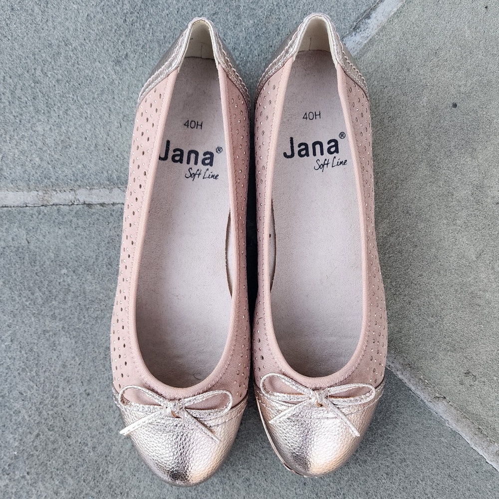 NEW  Pink Embellished Jana Ballet Flats- MINT